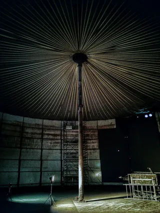 bas-vully, 瑞士, 大, 工作, 蒙太奇, 工作地点, 坦克, 照明