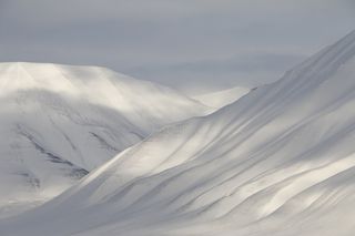 斯瓦尔巴特群岛，雪，山，冬天，寒冷，自然，没有人，风景