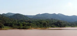 琥珀，山，风景，水，树，风景-自然，天空，植物