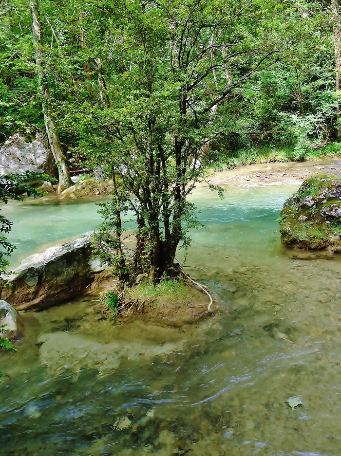 drôme，峡谷，德鲁伊瀑布，河流，水，自然，水流，漩涡
