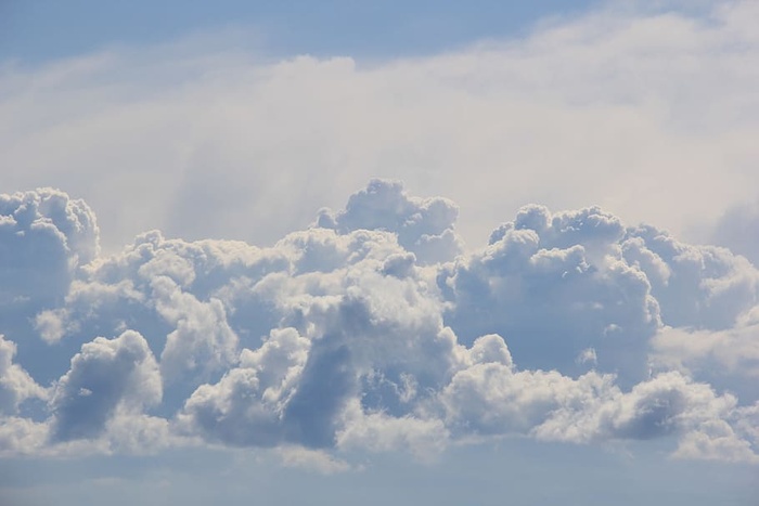 天空，云，多云，天气，空气，大气，美丽，蓝色