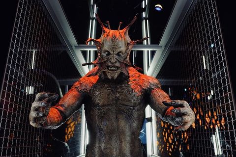 纽约，纽约，艺术，恐惧，表演，外星人，霍洛文，表现