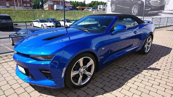 Camaro，Ss，敞篷车，Camaro Ss，斯德哥尔摩，汽车，交通，蓝色