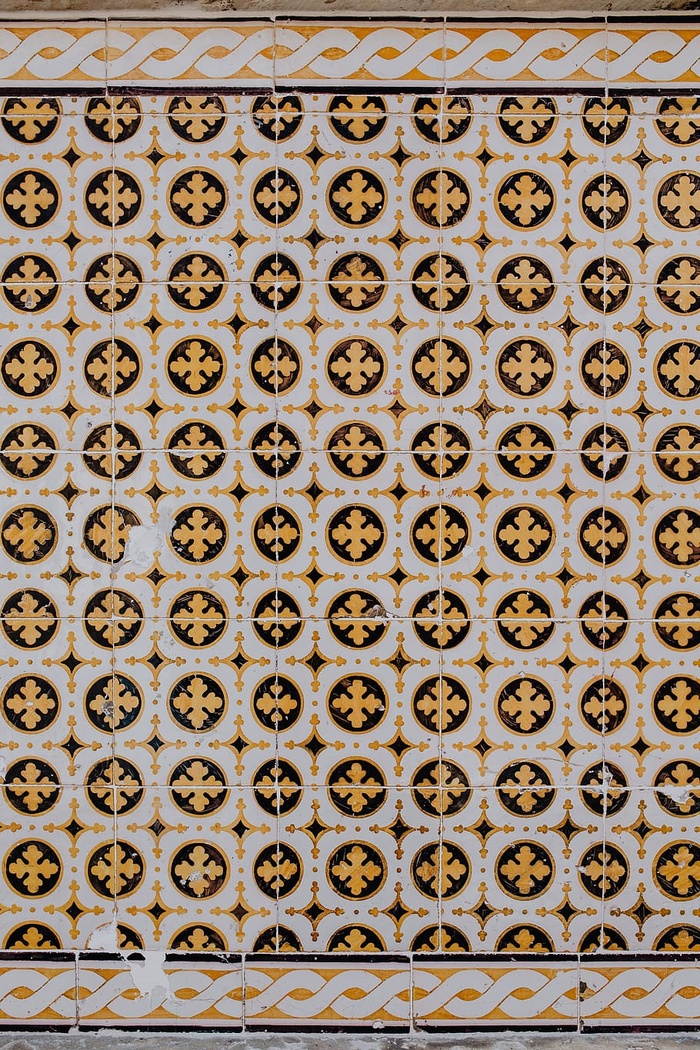 葡萄牙Azulejos，典型釉面瓷砖，葡萄牙里斯本
