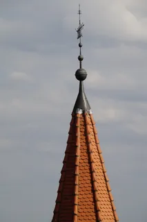 伟大，屋顶，尖顶，天空，尖顶，风向标，砖，建筑