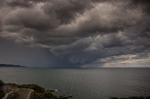 爱尔兰,布雷,雨,海,天,云,天空景观,风暴 爱尔兰,布雷,雨,海,天,云,天空景观,风暴