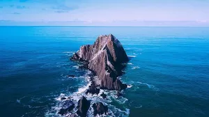 岩石形成，周围，身体，水，圣佩德罗岩石，海，海洋，地标