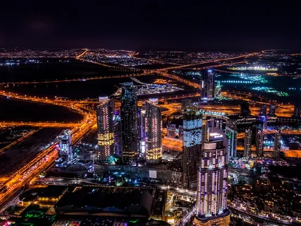 纽约市夜间建筑 纽约市夜间建筑