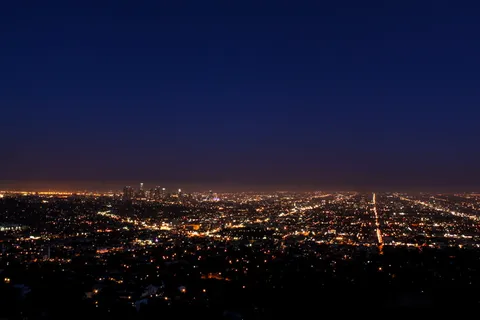 城市景观的航空摄影