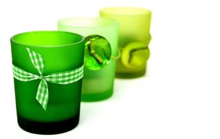 茶灯座，眼镜，灯，风灯，绿色，装饰，装饰，心情