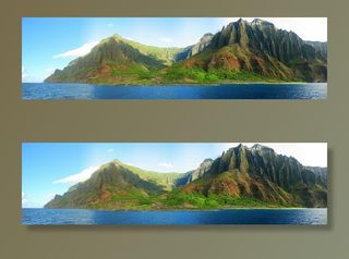 身体、水、山、白天、全景、考艾岛、夏威夷群岛、山峰