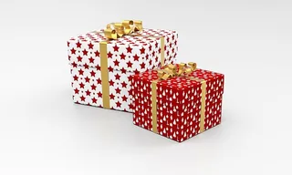 两个礼品盒，礼物，包装，礼物，庆祝活动，圣诞节，节日，盒子