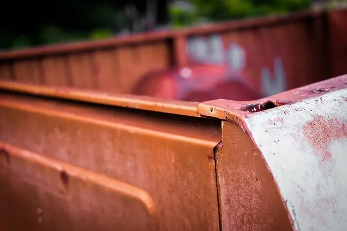 模糊，汽车，集装箱，脏的，空的，户外，皮卡车，生锈