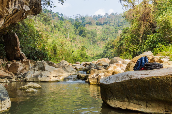 印尼，Sanghiang tikoro，景观，景观，自然，绿色，袋子，岩石