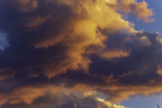 天空，云，红，黄，蓬松，蓝，自然，云-天空