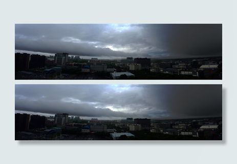 雨，阴郁，城市，云，建筑，天气，云-天空，天空