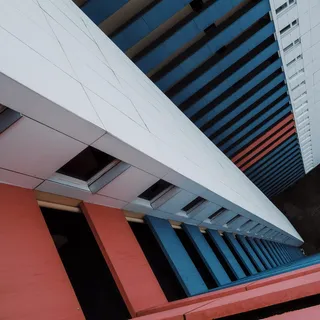 建筑物高角度摄影