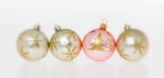 圣诞节, 圣诞树球, 四, 装饰, 球, 冬天, 假期, 对象组