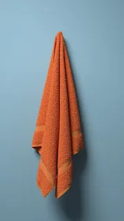毛巾，浴室，干净，新，橙色，简单，摄影棚拍摄，室内