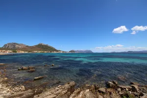 撒丁岛、奥尔比亚湾、地中海、绿松石、斯坦尼格、碧水、天空、大海
