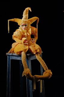 小丑娃娃, 坐, 灰色, 木, 椅子, 娃娃, 小丑, 小丑