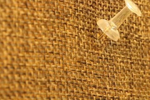 粗麻布，帆布，麻布，编织，织物，图案，桌面，棕色