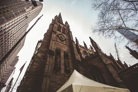 三位一体教堂，教堂，大教堂，历史悠久，古老，建筑，城市，墙圣