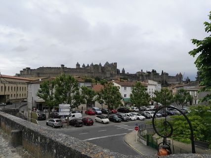 卡尔卡松，中世纪城市，古城，大图，纪念碑，法国，城市，交通