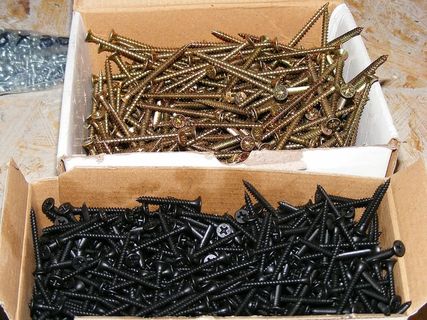 灰色，黑色，螺丝批，盒子，螺丝，螺母，螺栓，工业