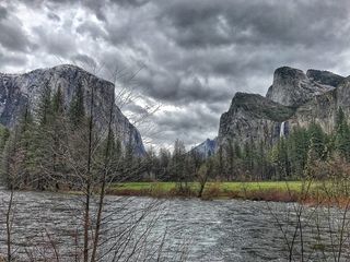 风景，山脉，自然，天空，云朵，多云，针叶树，乌云