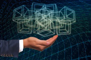 区块链，数据，记录，手持，区块，加密，链，连接