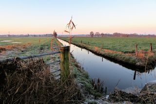 早晨，景观，栅栏，船闸，十字路口，内河，室外，水道