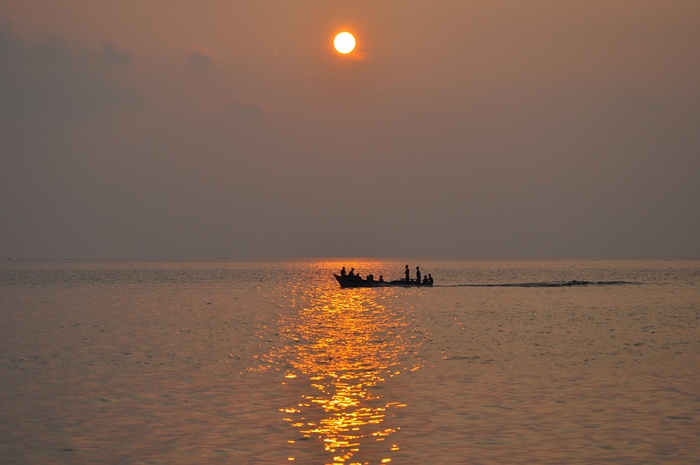 海、太阳、自然、日落、旅行、人类、自然美、景观