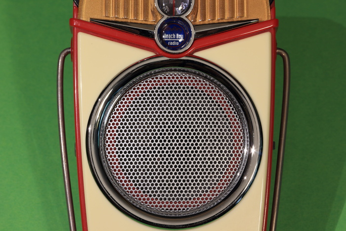 晶体管、收音机、接收器、便携式、口袋、海滩男孩、复古、无人