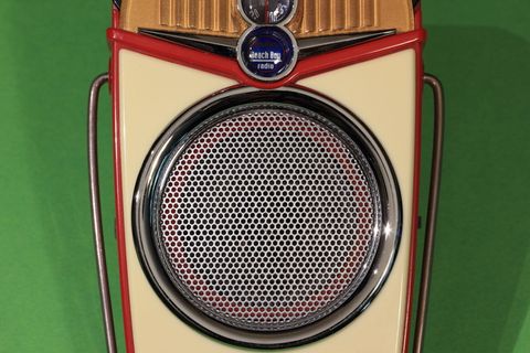 晶体管、收音机、接收器、便携式、口袋、海滩男孩、复古、无人