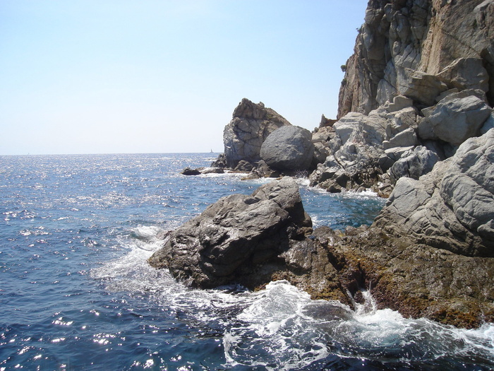 自然, 海, 岩石, 西班牙海岸, 悬崖, 海岸线, 岩石-对象, 蓝色
