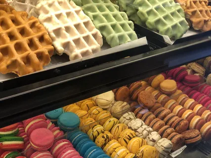 阿姆斯特丹，荷兰，甜食，华夫饼干，面包房，展示，商店，甜点