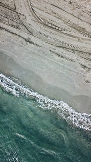 海滩高角度摄影