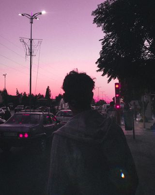 光, 黑暗, 创辉, 日落, 路, 音乐, 街道, 路灯