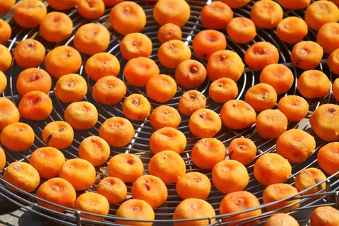 天然、水果、橙色、柿子、食品、食品和饮料、新鲜度、橙色