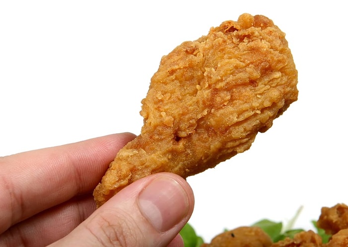 油炸的，脆的，鸡，鸡肉，食物，吃，垃圾，翅膀