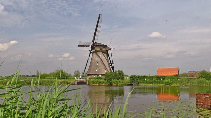 brown windmill，荷兰，kinderdijk，windmills，荷兰，历史，风力发电，风力涡轮机