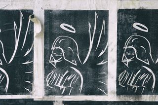 美国，芝加哥，星球大战，达斯，损坏，垃圾，海报，褪色