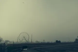 游乐园，摩天轮，闹鬼，万圣节，令人毛骨悚然，恐怖，恐惧，恐惧