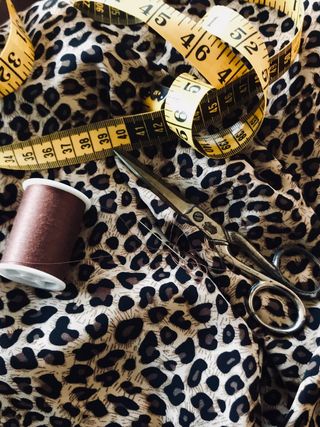 加拿大, 蒙特利尔, 线程, 剪刀, 缝纫, 织物, 卷尺, 针