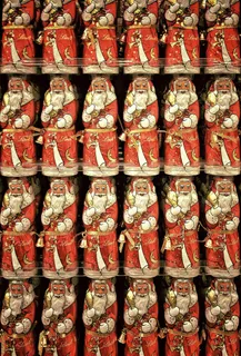 圣诞老人雕像洛普，圣诞节，气氛，圣诞老人，降临节，圣诞树，十二月，假日