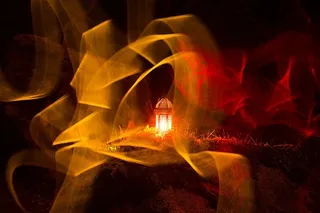 光，灯笼，空灵，图案，缓慢，林地，蜡烛，燃烧