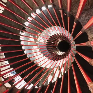 金属，圆形，斯洛文尼亚，城堡，卢布尔雅那，螺旋楼梯，螺旋，楼梯