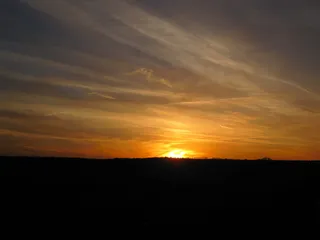 黄昏，落日，天空奇观，日落，天空，云，太阳，心情