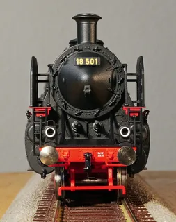 红色，黑色，列车比例模型，蒸汽机车，模型，比例h0，巴伐利亚州，s 3-6